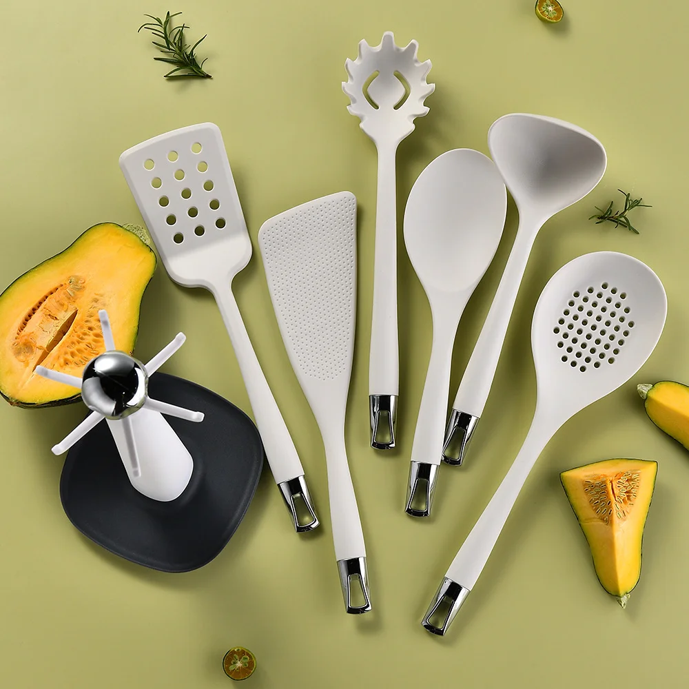 Premium 6-Piece Silicone Kitchen Utensil Set with Rotating Stand image 4