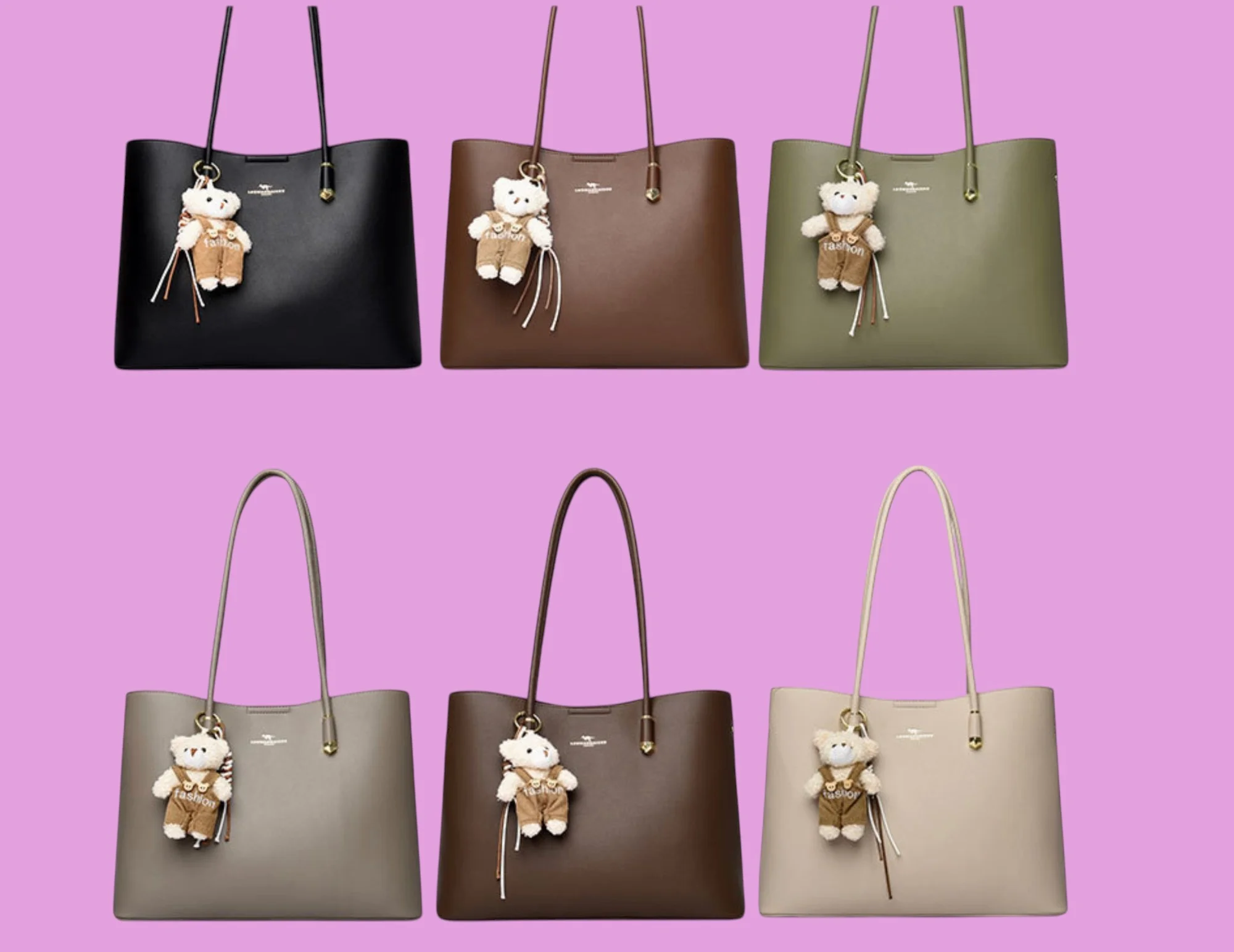Women’s Premium PU Leather Tote Bag – Large Capacity Shoulder Handbag image 6