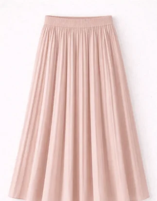 Women Pleated Midi Skirt image 2